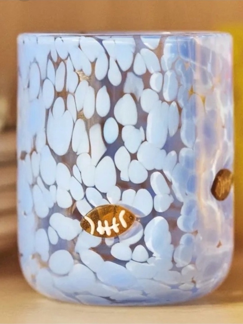 Anthropologie Football Icon Glass